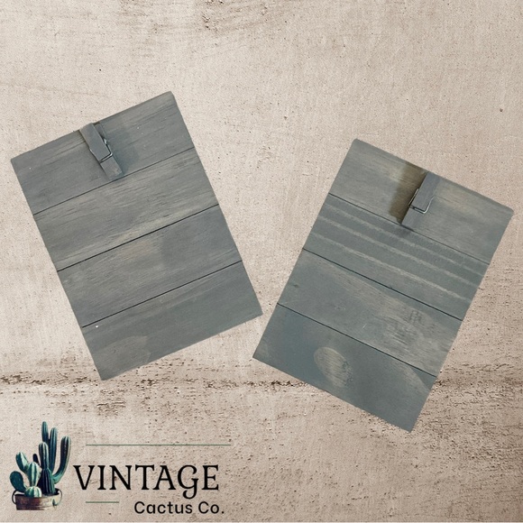 Hobby Lobby Studio Decor Farmhouse Distressed 4x6 Clip Photo Frames - Set of 2! - Picture 3 of 5